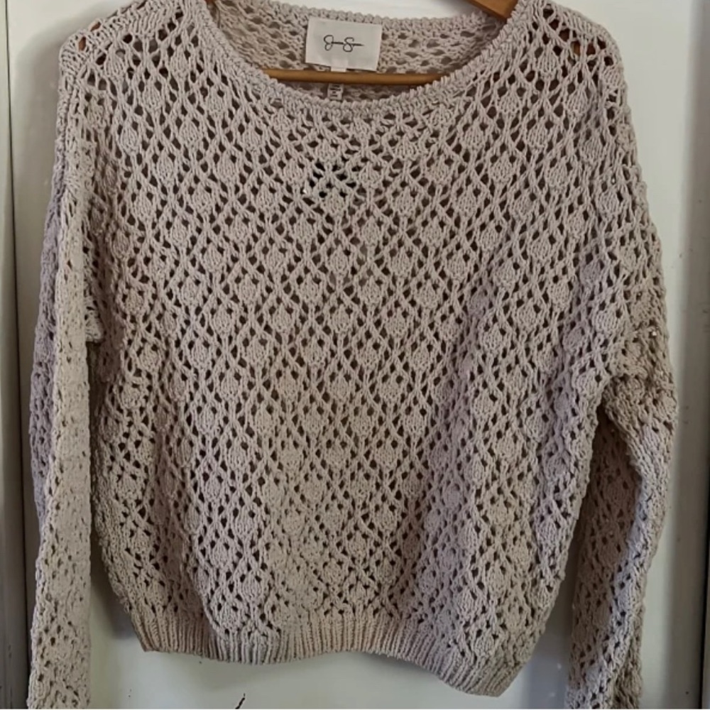 Cream knit sweater